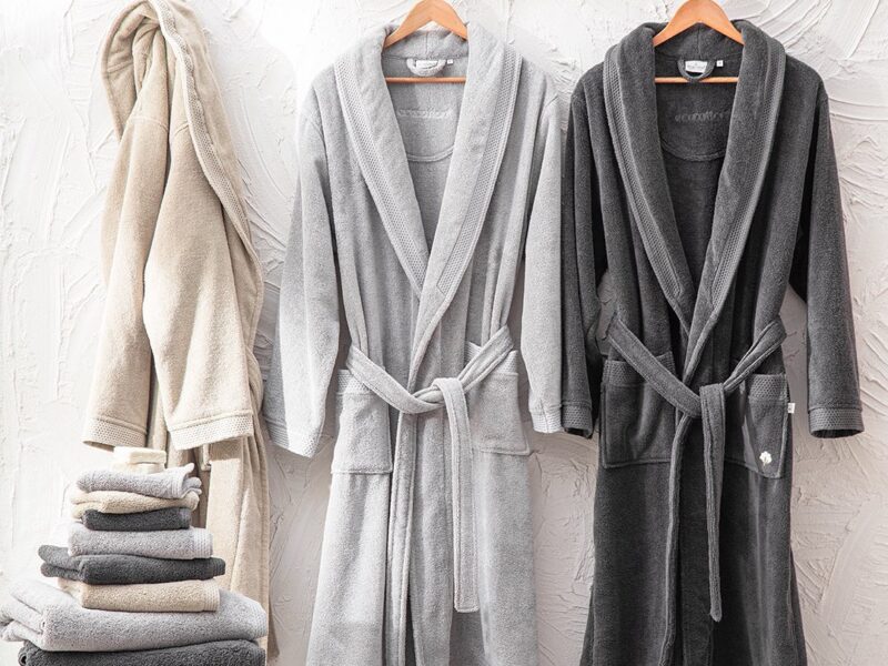 Ecotextile meeste hommikumantlid 100% puuvillast