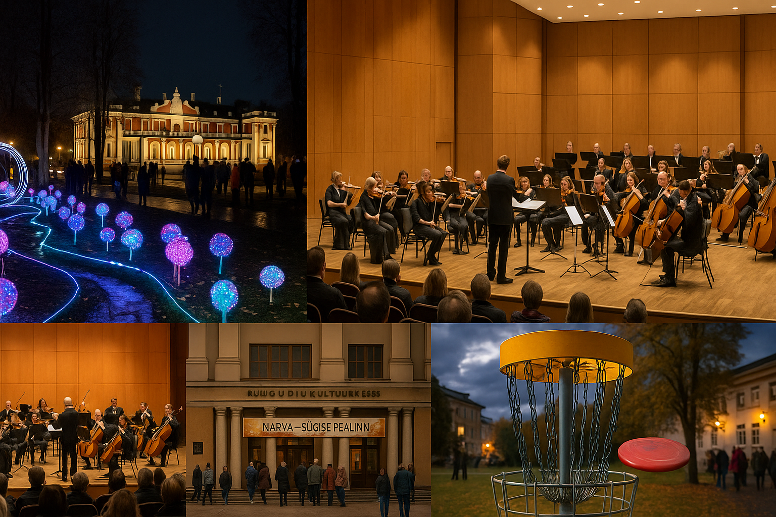 Valgusfestival Kadriorus Tartu kammerkooride ühiskontsert Narva sügise avakontsert