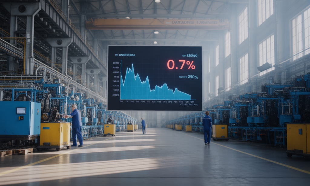 Eesti tööstustoodangu kasv aeglustus 0,7%-ni