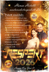 Aastavahetuspakett Hansa Hotellis (Tartu)