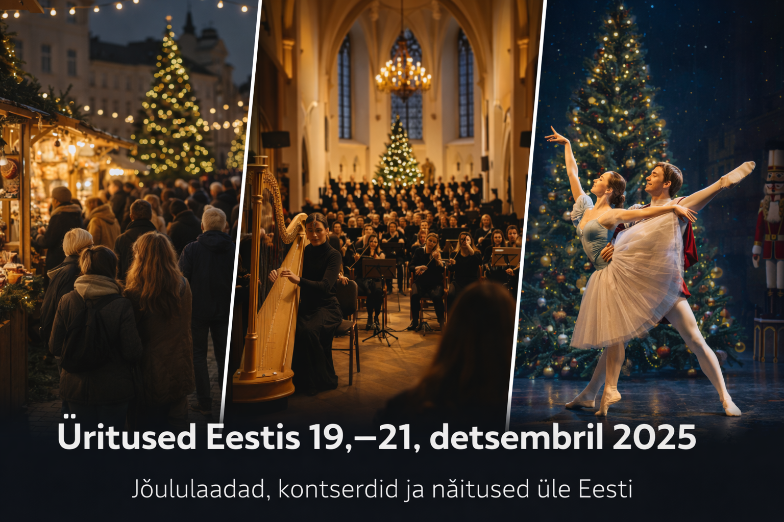 45 üritust Eestis 19.–21. detsembril 2025